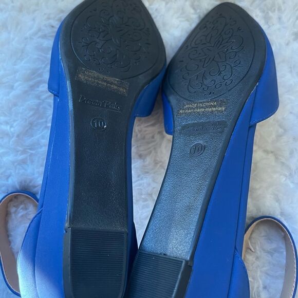 New in Box Dream Pairs Amiga faux leather suede Royal Blue ankle strap shoesSZ10 - Picture 12 of 12